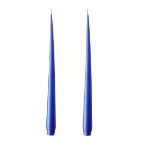 Ester & erik Svíčka Taper 32 cm – 48 Cornflower – set 2 ks, modrá barva, vosk