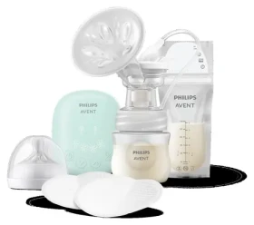 Philips AVENT Essential SCD323/20 zelená / Odsávačka mateřského mléka / elektrická / USB-C