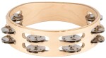 NINO Percussion NINO945 Double Row Wood Tambourine 8” - Natural