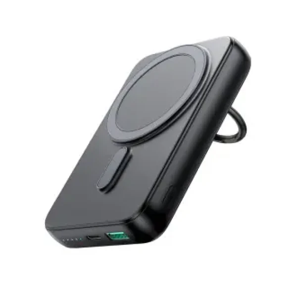 Joyroom JR-W050 černá / Magnetická power banka / bezdrátová / 10000mAh / USB-A / USB-C / 20W (JR-W050 Black)