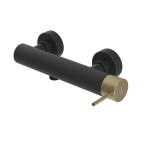 SAPHO - ULTRASAN nástěnná sprchová baterie, černá mat/zlato mat UT011VBG