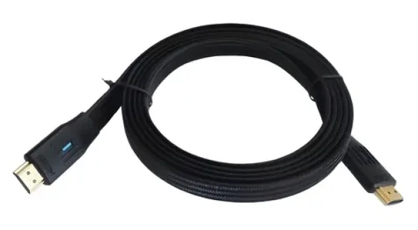 Kabel HDMI 2.1 plochý 2 m černá / HDMI kabel / 2 m (AKTBXVH21FLAT20)