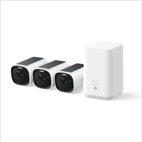 Anker eufy E40 2K bílá / Venkovní kamera se solárním nabíjením / sada 3ks + jednotka HomeBase 3 (E8144328)