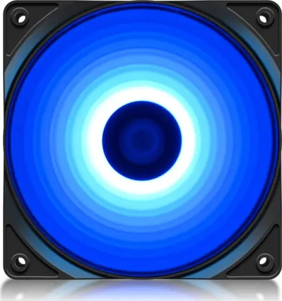 DEEPCOOL RF120B čirá / modrá LED / 120mm / 48.9 CFM / 21.9dB @ 1300 RPM (DP-FLED-RF120-BL)