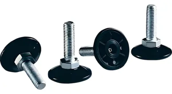 Rittal Vyrovnávací nožka M12 / Vyrovnávací nožka / Výška 18-43 mm / Nosnost 300 kg / Nerez / Sada 4 ks (4612000)