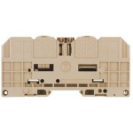 Weidmüller Z-series, Feed-through terminal, Rated cross-section: 2,5 mm², Tension clamp connection, Wemid, Dark Beige, ZDU 2.5 1608510000-100 100 ks