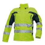 CRV Cerva Bunda Hi-Vis TICINO integrovaná kapuce voděodolné zipy žlutá DOPRODEJ S - žlutá