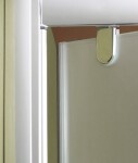 Aquatek - Master B1 95 sprchové dveře do niky jednokřídlé 91-95 cm, barva rámu bílá, výplň sklo - čiré B195-166
