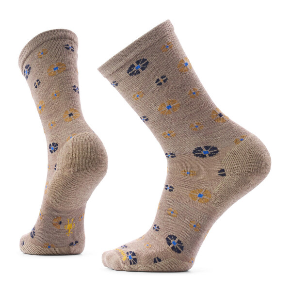 Unisex merino ponožky SMARTWOOL Everyday Wellshire Crew Socks, Fossil velikost: 42-45 (L)