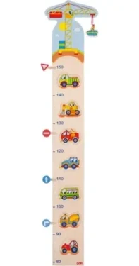 GOKI Dřevěný růstový metr Vozidla / od 0 let (60683)