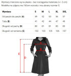 Model 22209279 SANDY Košilové halenkové šaty s páskem modré - numoco XL
