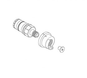 KLUDI - Náhradní díly Termostatická regulační jednotka TE-1 FIX G1 7492600-00