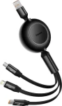 Baseus CAMJ010101 Kabel USB-A (M) - Micro-USB (M) USB-C (M) Lightning (M) 1.1 m černá / 66W (CAMJ010101)