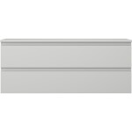 MEXEN/S - Orio koupelnová skříňka pod umyvadlo 120 cm s deskou, 2 zásuvky, šedá mat 91A10-12047-2-BFFC62