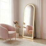 REA - Zrcadlo LED Orbit 60x170cm Brush Gold HOM-70004