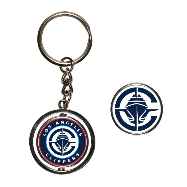 Wincraft Přívěšek na klíče Los Angeles Clippers NBA Spinner Key Ring WI_53920024