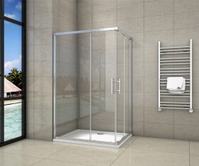 H K - Sprchový kout čtvercový, SIMPLE 110x110 L/P varianta, rohový vstup SE-SIMPLE110110