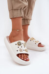 Dámské Pěnové Pantofle S Připínáčky 76055 Bílé Vinceza 39/40