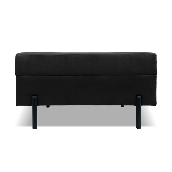 FRONTI Taburet ALEN 80x38 s úložným prostorem - černý - ITAKA 15