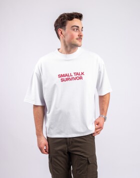 Tričko Monkey Studios Tričko Small Talk White
