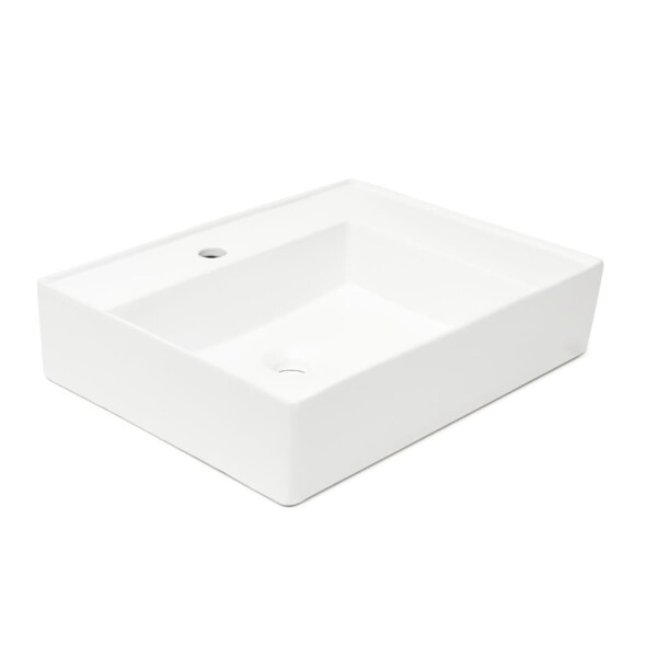 Umyvadlo SAT Cube Way 60x46 cm otvor pro baterii uprostřed SATCW6046P SATCW6046P
