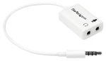 StarTech adaptér headset 3,5 mm na 2x 3,5 mm bílá / Adaptér / 0,152 m (MUYHSMFFADW)