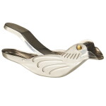 Ib Laursen Ruční lis na citron Bird Shaped, stříbrná barva, kov