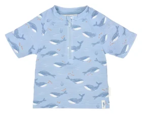 Little Dutch Ocean Splash vel. 62/68 / Plavecké triko / krátký rukáv / recyklovaný nylon (CL26030409LD)
