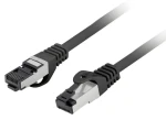 Lanberg CAT8.1 S/FTP 0.5m černá / Patch kabel / LSZH / CU / 2000 MHz / RJ-45 (PCF8-10CU-0050-BK)
