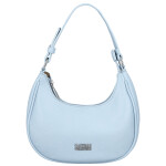 Trendy dámská koženková kabelka na rameno Tricia, světle modrá