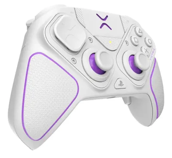 Rozbaleno - PDP Victrix Pro Hybrid bílá / Herní ovladač / bezdrátový/drátový / USB-C / výdrž baterie 20 h / PS5, PS4, PC / rozbaleno (052-002-WH.Rozbaleno)