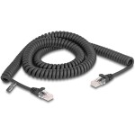 Delock 87994 RJ45 síťové kabely, propojovací kabely CAT 5e 3.00 m černá spirálový kabel 1 ks