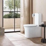 DURAVIT - White Tulip Splachovací nádrž 37x15 cm, připojení vlevo, bílá 0933100085