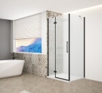 GELCO - TRINITY BLACK obdélníkový kout 1100x800 levý, matné sklo, GT5680-11ML-B GT5680-11ML-B