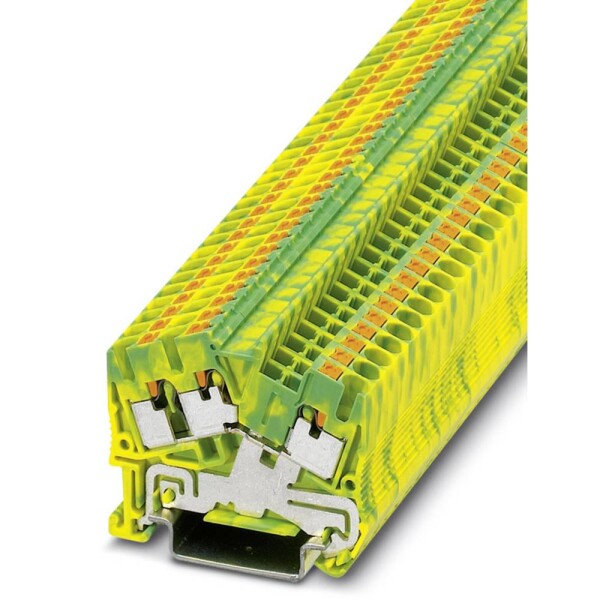 Phoenix Contact 3211935 trojitá svorka ochranného vodiče 5.2 mm rychlé připojení zelená, žlutá 50 ks