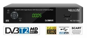 MASCOM MC720T2 / DVB-T2 přijímač / HD DVB-T2 / H.265 / HEVC (8594016909645)