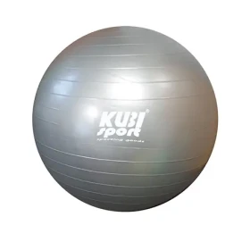 KUBIsport Gymnastický míč 55 cm stříbrný (18032)