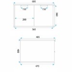 REA - Koupelnová skříňka pod umyvadlo Core 60cm Brown REA-M0411