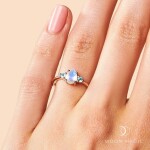 Emporial prsten 14k zlato Vermeil GU-DR9238R-ROSEGOLD-MOONSTONE-BLUETOPAZ Velikost: 5 (EU: 49-50)