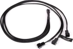 Alphacool Y-Splitter 3-Pin na 3x 3-Pin 60cm / Kabel / 3-pin rozbočovač / 60 cm (18692)