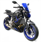 Yamaha MT-07 14-20, FZ-07 14-20, Xsr700 16-20, MT-07 Tracer 16-19, MT-07 Tracer GT Klín pod motor - 4 barvy - Matná černá-modrá mřížka