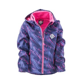Bunda softshellová dívčí s kapucí, Pidilidi, PD1102-01, růžová - 98 | 3roky