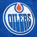 Mitchell Ness Pánská Bunda Edmonton Oilers NHL Heavyweight Satin Jacket Velikost: