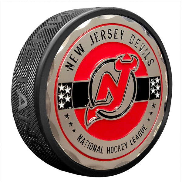 Mustang Puk New Jersey Devils NHL Stars & Stripes Medallion