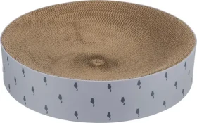 TRIXIE Škrabací pelíšek LILLY šedá / kulatý / s catnipem / karton / O 45 × 10 cm (TX-48014)