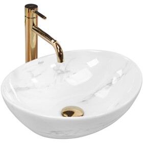 REA - Umyvadlo na desku Sofia Nature Marble REA-U6605