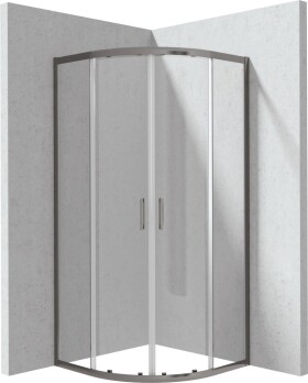 DEANTE - Funkia Evo půlkulatý sprchový kout, půlkulatý, 80x80 cm, KYP_D088P