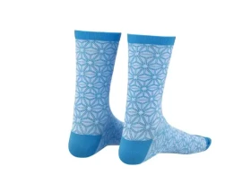 Supacaz Asanoha dámské ponožky White/Neon Blue vel.