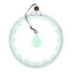 HMS HHW06 Masážní hula hoop se závažím a počítadlem zelená (5907695511949)