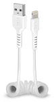 SBS Spirálový kabel USB-A - Lightning bílá / Kabel / MFI / 10 W / 17-50 cm (TECABLEUSBIP589SW)